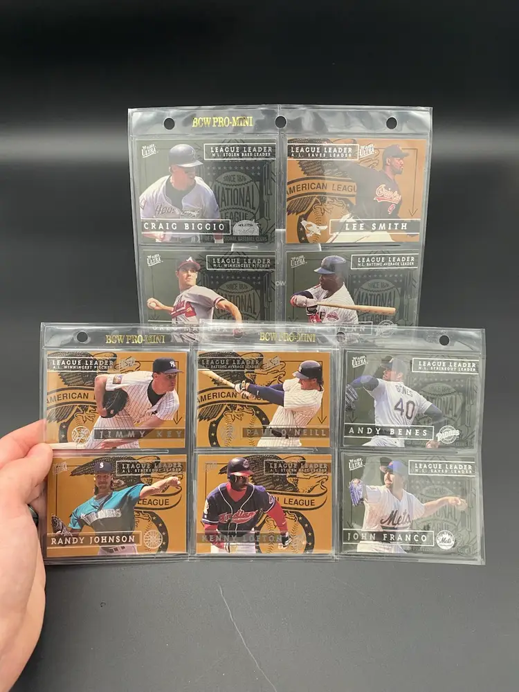 Fleer Ultra 1995 MLB League Leader Full Set of 10 Trading Cards