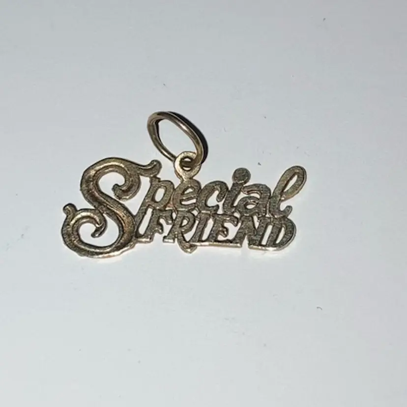 14k Gold Special Friend Pendant! 3/4” TESTED!