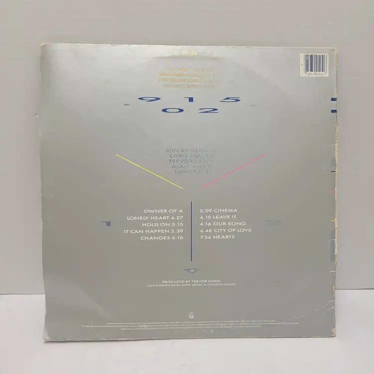 Yes ‎– 90125 Vinyl Lp 1983 Untested Sold As Is Wall Art