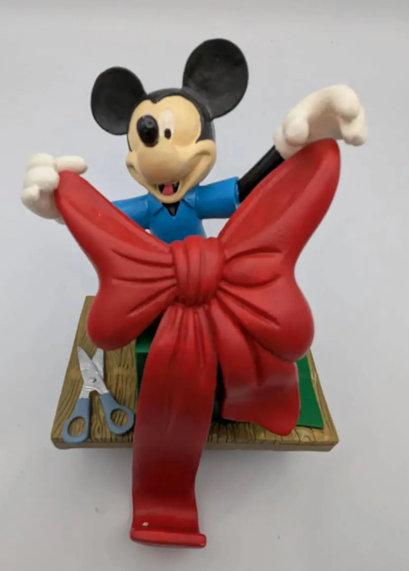 Disney Mickey Unlimited Stocking Hanger Christmas Decor 1996 Santa's Best Original BOx