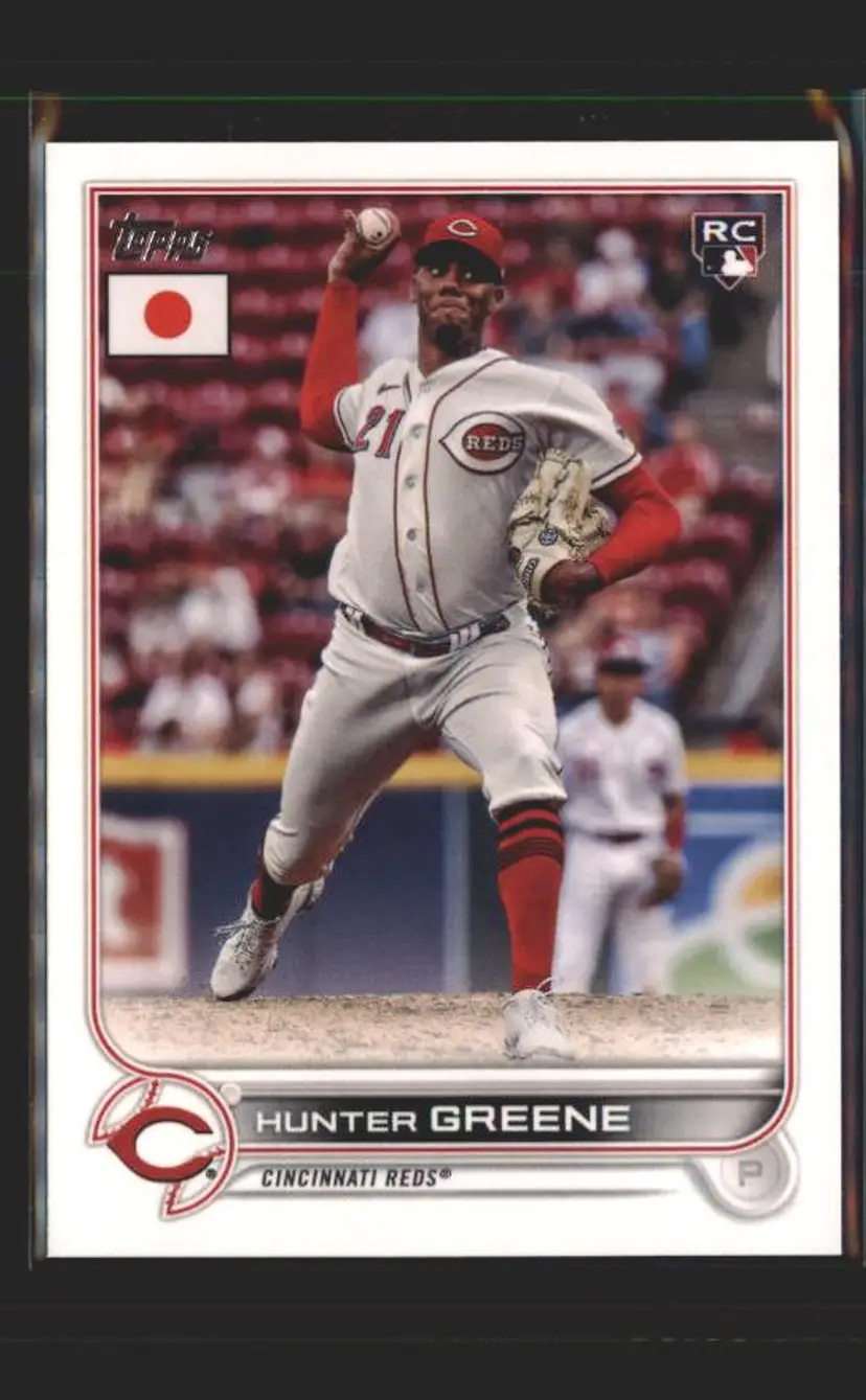 2022 Topps Japan Edition #180 Hunter Greene - (137) - Cincinnati Reds