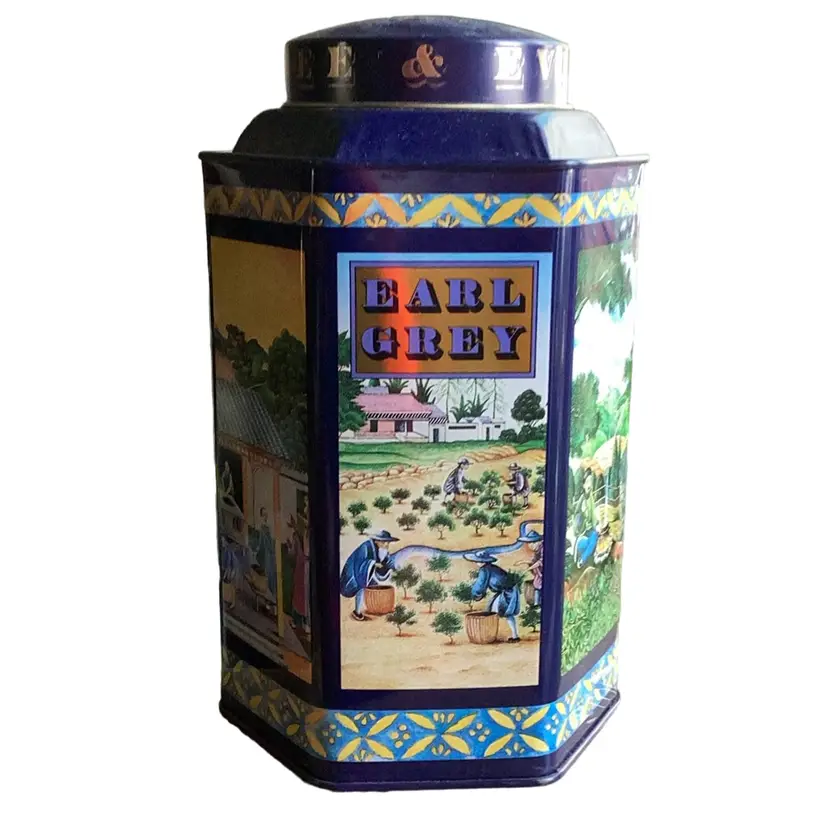 Crabtree And Evelyn Fine Teas 1983 Tin With Asian Scenery
