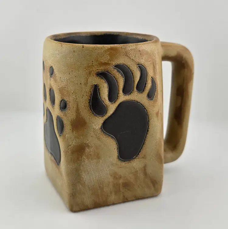Mara Mexico Pottery Bear Paw Coffee Mug