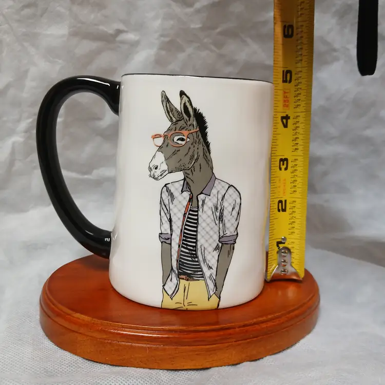 Hipster Donkey Coffee Mug