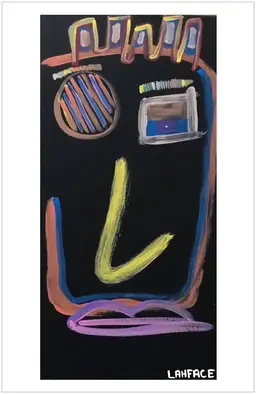 BLACK TIKI MAN (Print)