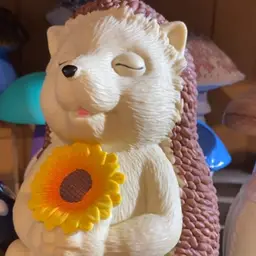 hedgehog with flower