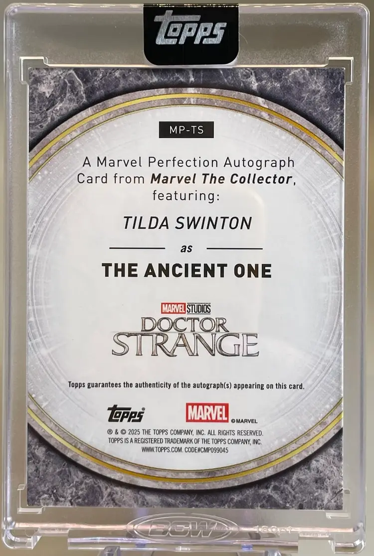 2025 Topps Marvel The Collector The Ancient One Perfection Auto Purple #7/15