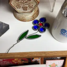 Blue Flower Sun catcher