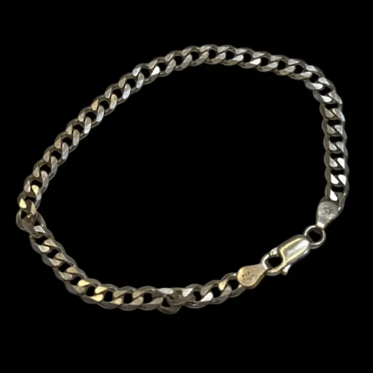 Cuban Link Sterling Silver Bracelet