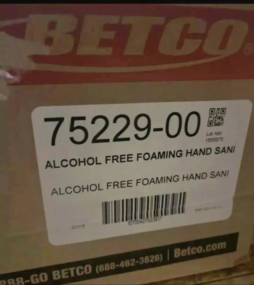 Betco Clario Alcohol-Free Foaming Hand Sanitizer Container Of 6