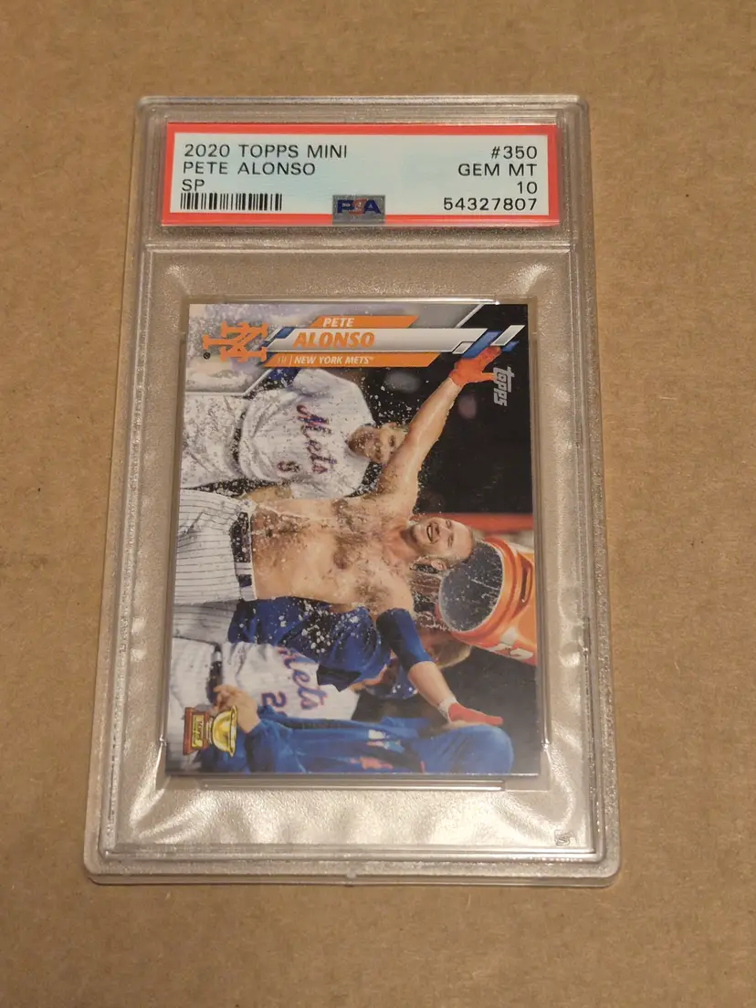 Pete Alonso 2020 Topps Mini  SP #350 Mets PSA 10 POP 1