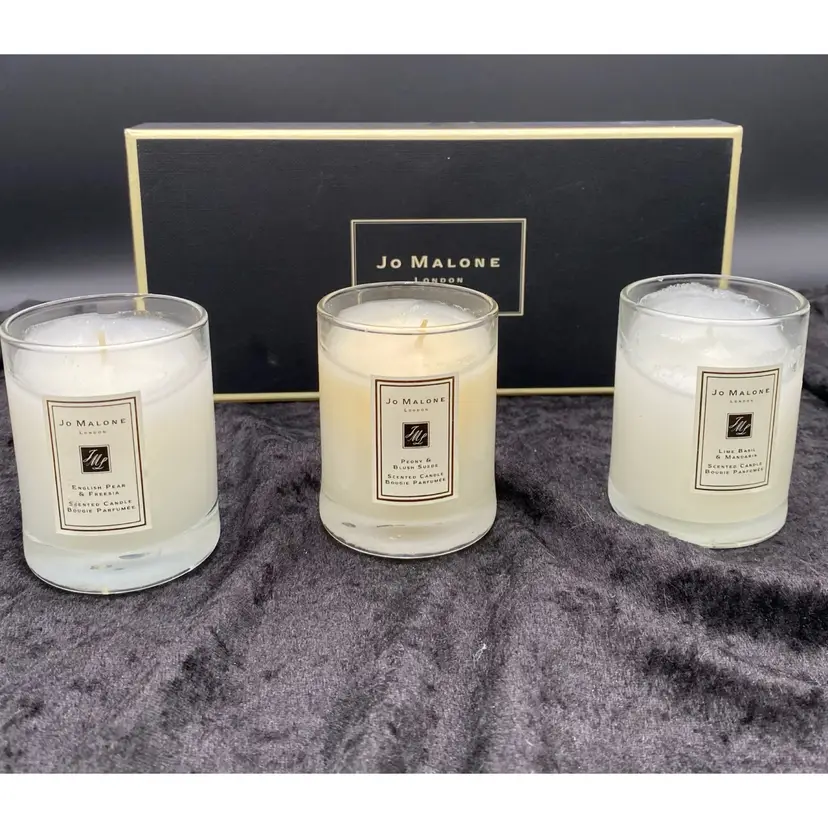 Jo Malone Travel Candle Collection (3) - Lime Basil/English Pear/Peony, NIB