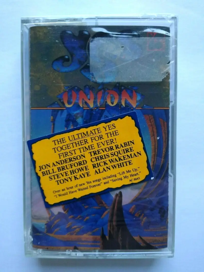 Yes Union Cassette Tape 1991 Progressive Art Rock Album Hype Sticker SEALED