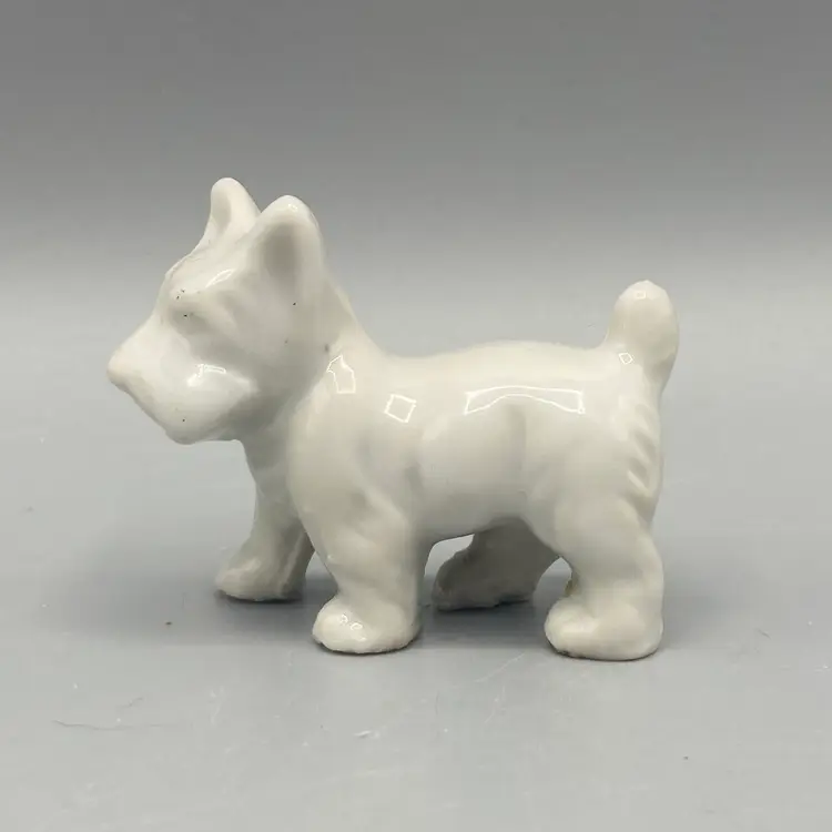 Vintage Miniature Ceramic Scottie Dog Figurine