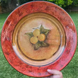 Rale for Neiman Marcus Large 15" Ceramic Serving Platter, Hand Painted