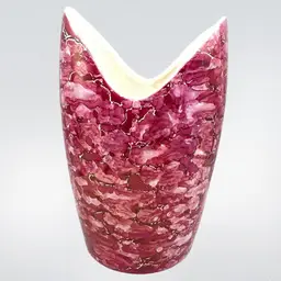 Vintage McCoy Vase Pink Cascade Scarlet Retro Glam Decor