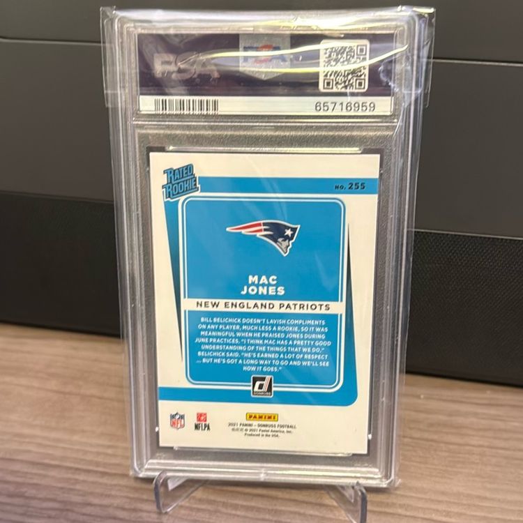 Mac Jones 2021 Donruss PSA 9