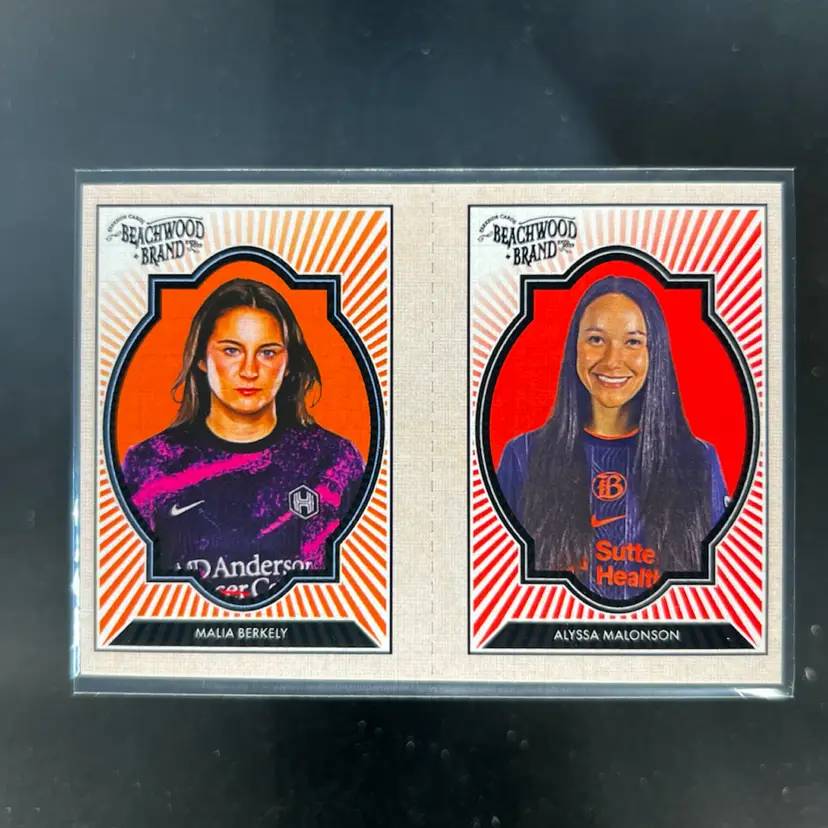 Malia Berkley & Alyssa Malonson 2025 Parkside Beachwood Brand Beachwood Squared Soccer Card