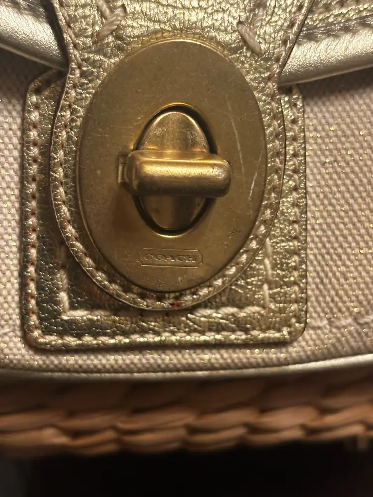 Coach Limited Edition Legacy Straw Basket Bag