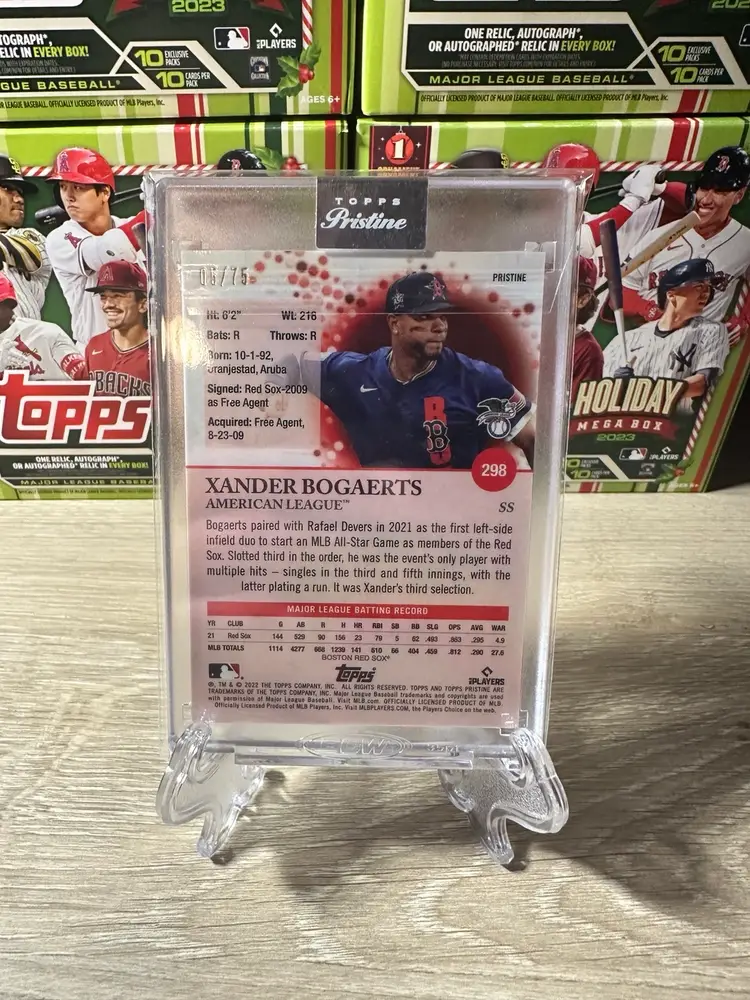 2022 Topps Pristine Xander Bogaerts 05/75