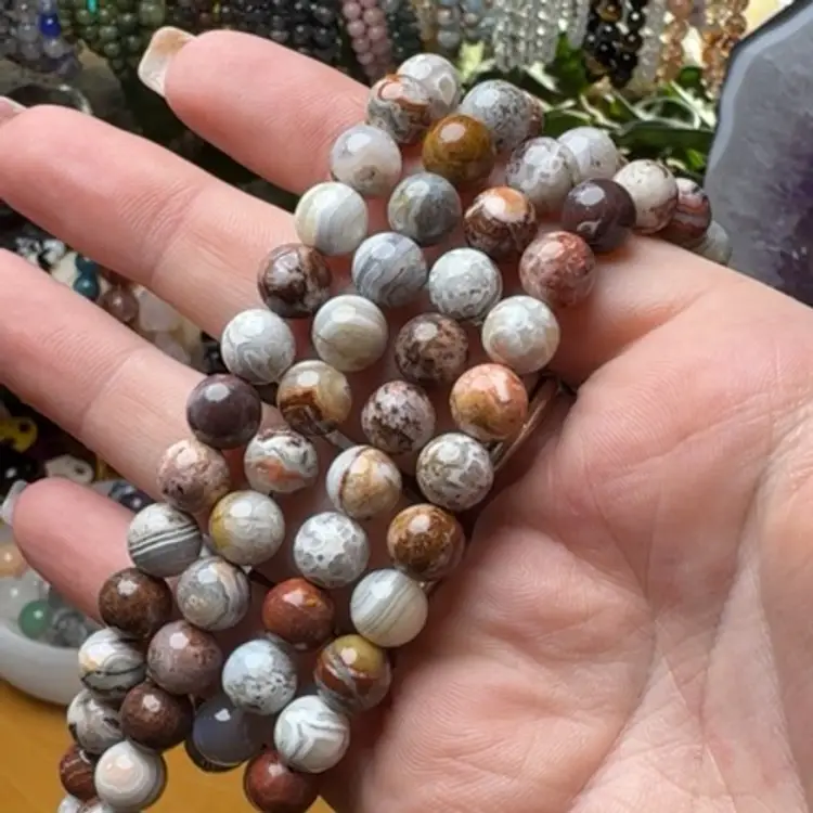 Laguna Lace Agate 8mm Bracelet