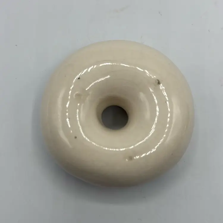 Blue Hand Painted Fish Doughnut Flower Frog