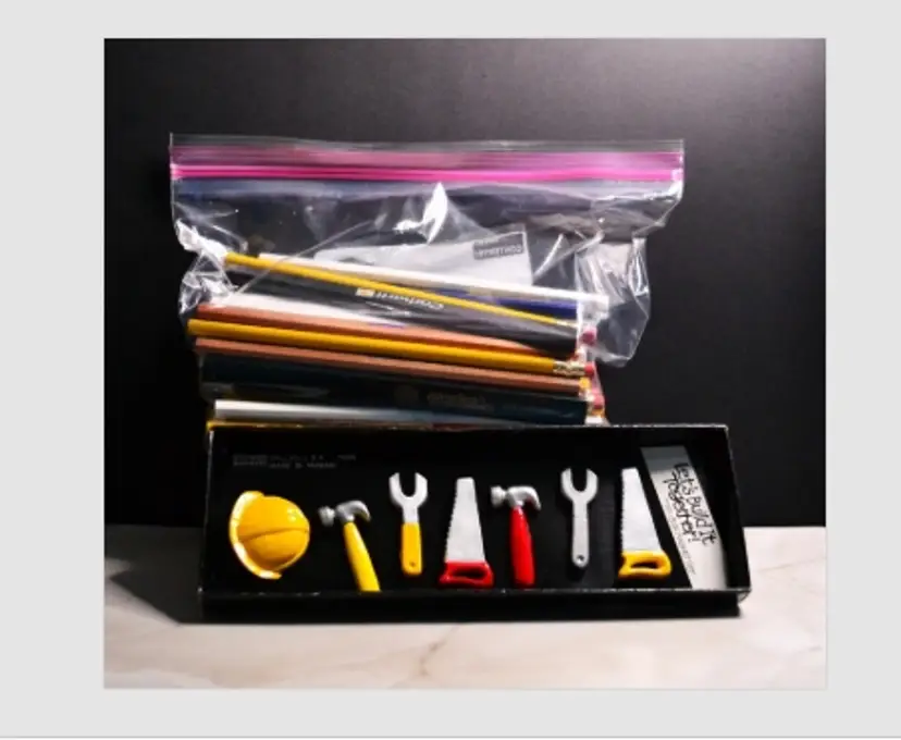 Lot Of 90 Carpenter's Pencils Advertising New Flat Round New Tool Box Magnets