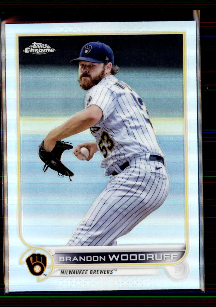 Brandon Woodruff 2022 Topps Chrome Refractor #44 - Milwaukee Brewers - (147-236)