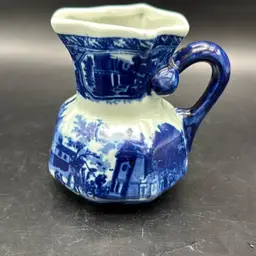 #01 - Antique Victoria Ironstone Creamer Pitcher -tiny Chip See Pic
