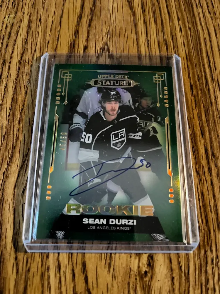 2021-2022 UD Stature Rookie Sean Durzi Auto