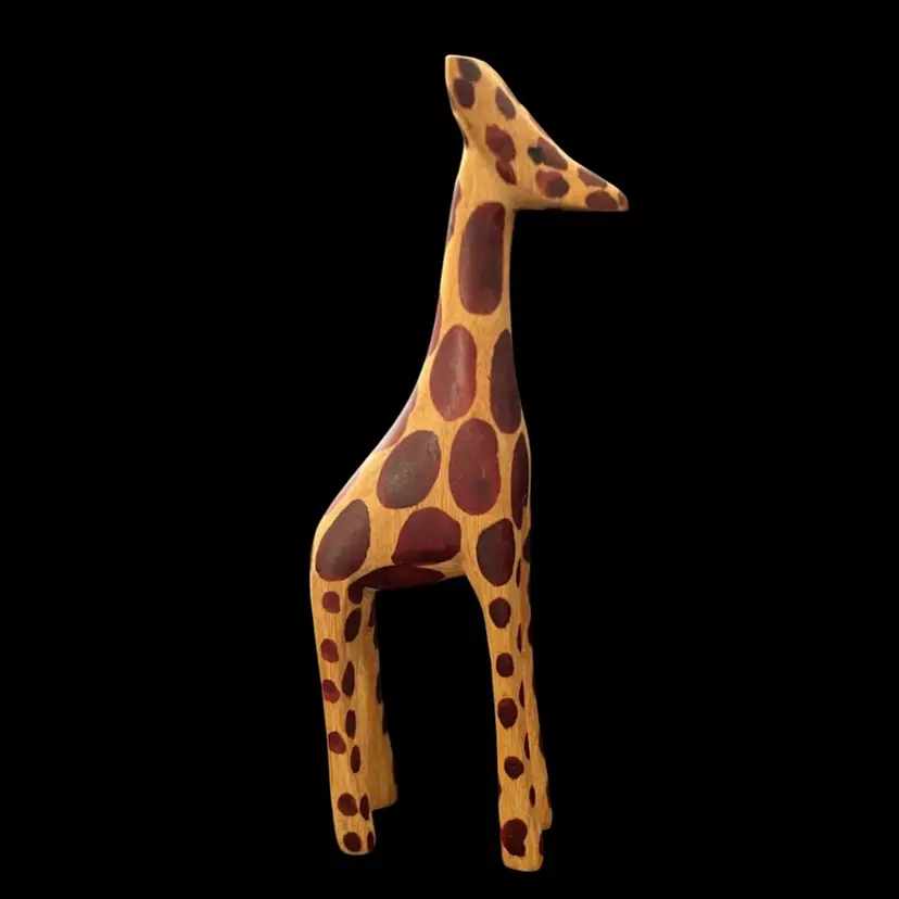 Hand Carved Wooden Giraffe As Shown 🦒