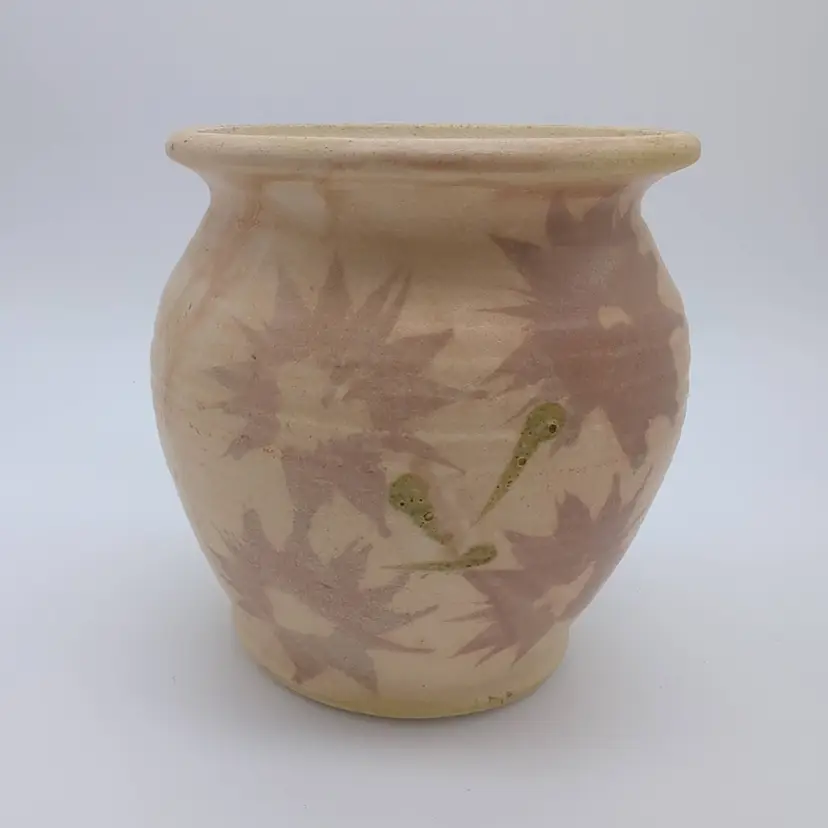 Studio Pottery Vase or Planter with Flowers