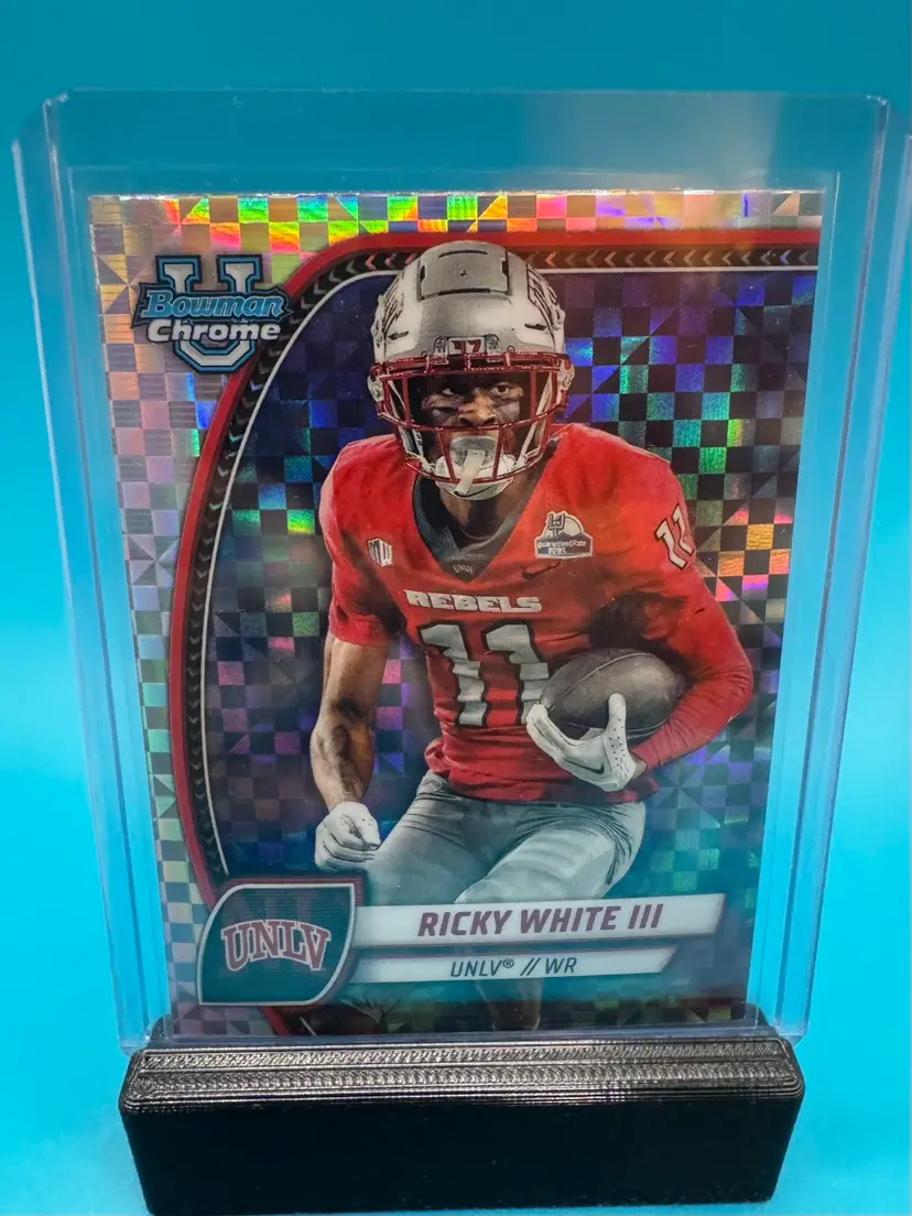 Ricky White Bowman Chrome U X-Fractor UNLV Rebels