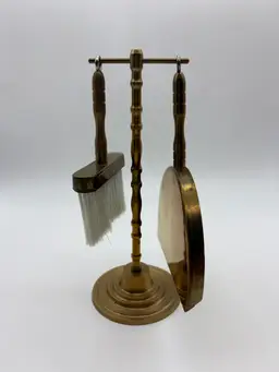 Vintage Brass Crumber Set 3 Piece