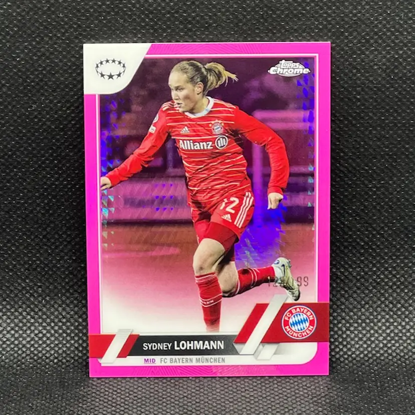Sydney Lohmann 2022/23 Topps Chrome Pink Refractor /199 Soccer Card