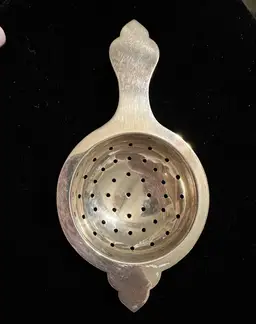 Art Deco Sterling Silver Tea Strainer minimalist