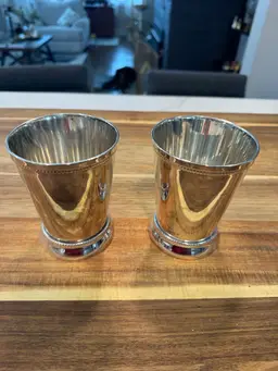 Silver Plate Mint Julep Cups