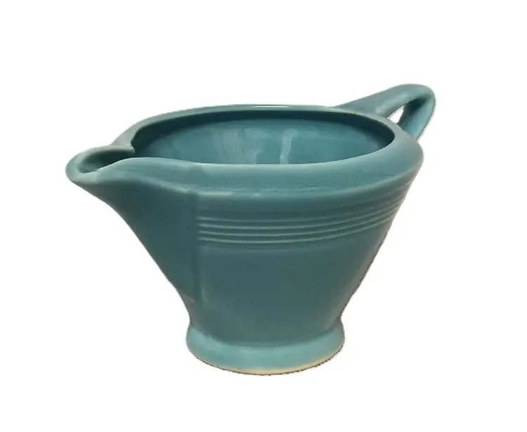 *VTG* Homer Laughlin Turquoise Creamer 3"