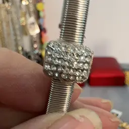 Bracelet Stones Silver tone