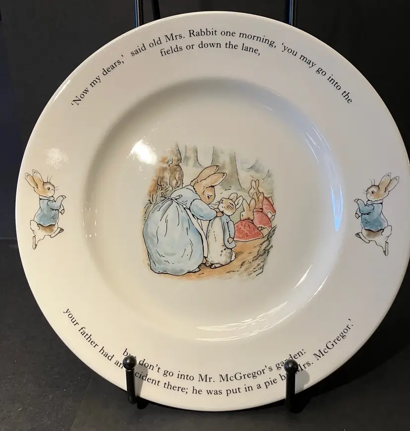 Vintage Wedgwood Beatrix Potter Peter Rabbit Cake Plate