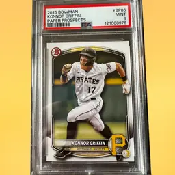 Konnor Griffin 2025 Bowman Paper Prospects PSA 9