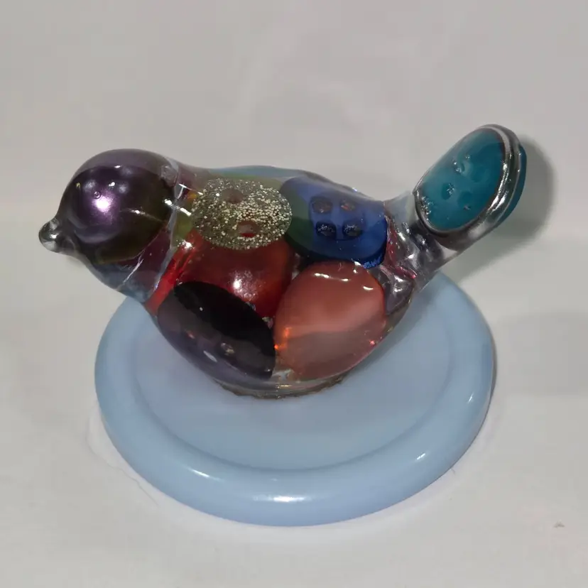 Cute As A Button Purple "Bling Bird"