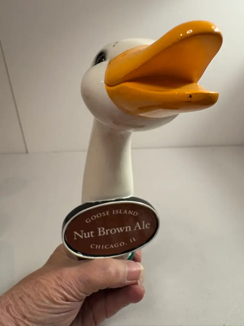 Goose Island  Nut Brown Ale Chicago Beer Tap Handle Man Cave Husband dad Son