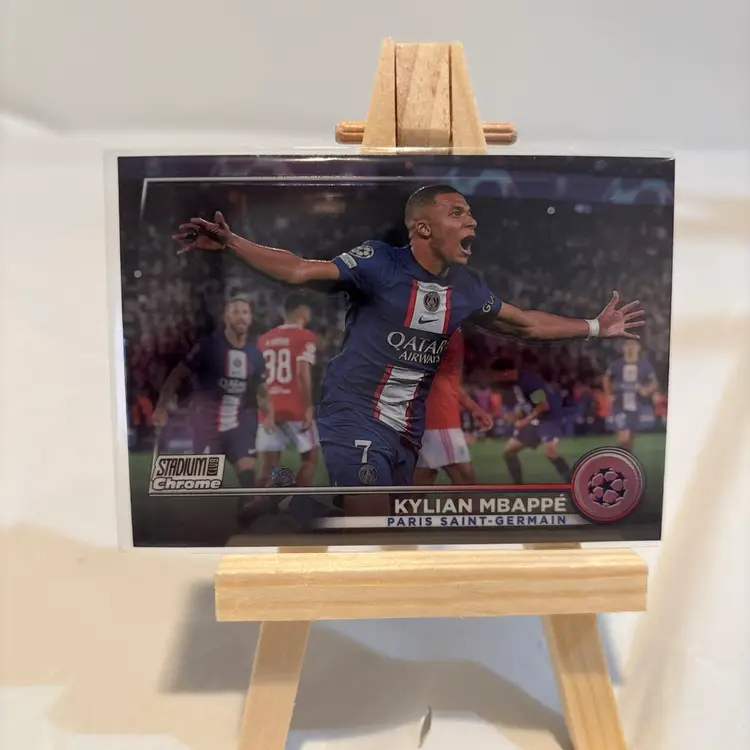 2022-23 Topps Stadium Chrome UEFA Kylian Mbappe Refractor #2 Paris Saint Germain