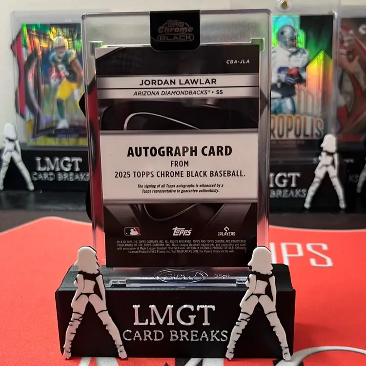 #02 - Topps Chrome Black Jordan Lawlar Auto 38/150