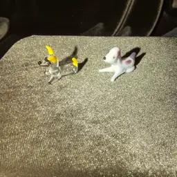 Miniature Blown Glass Dog Figurines