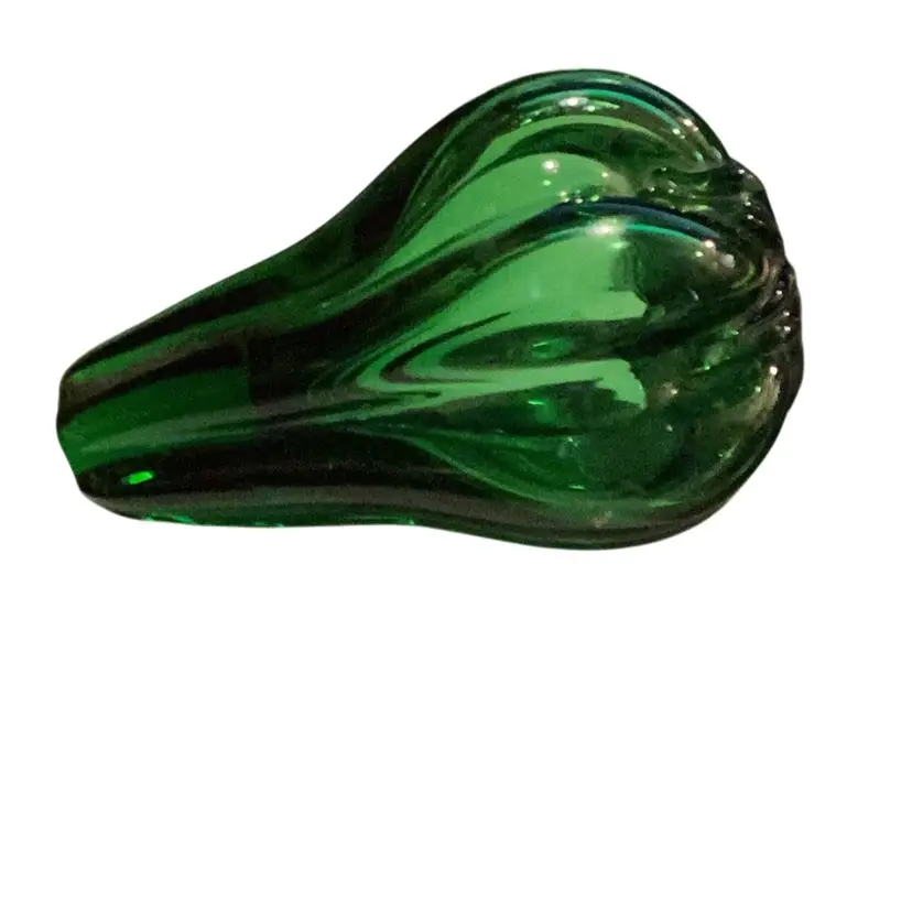 Green Glass Fruit?????? Piece Hand blown