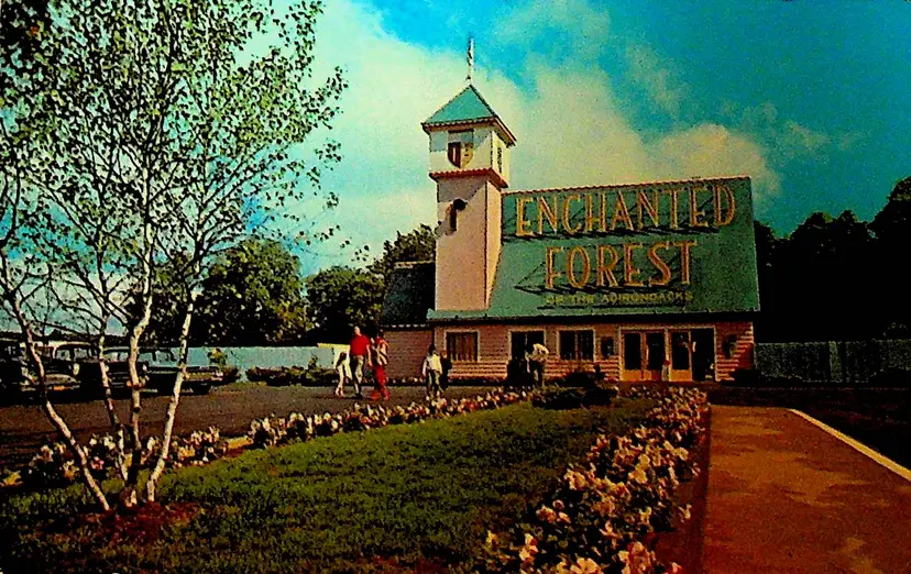 Enchanted Forest of the Adirondacks Postcard 1971