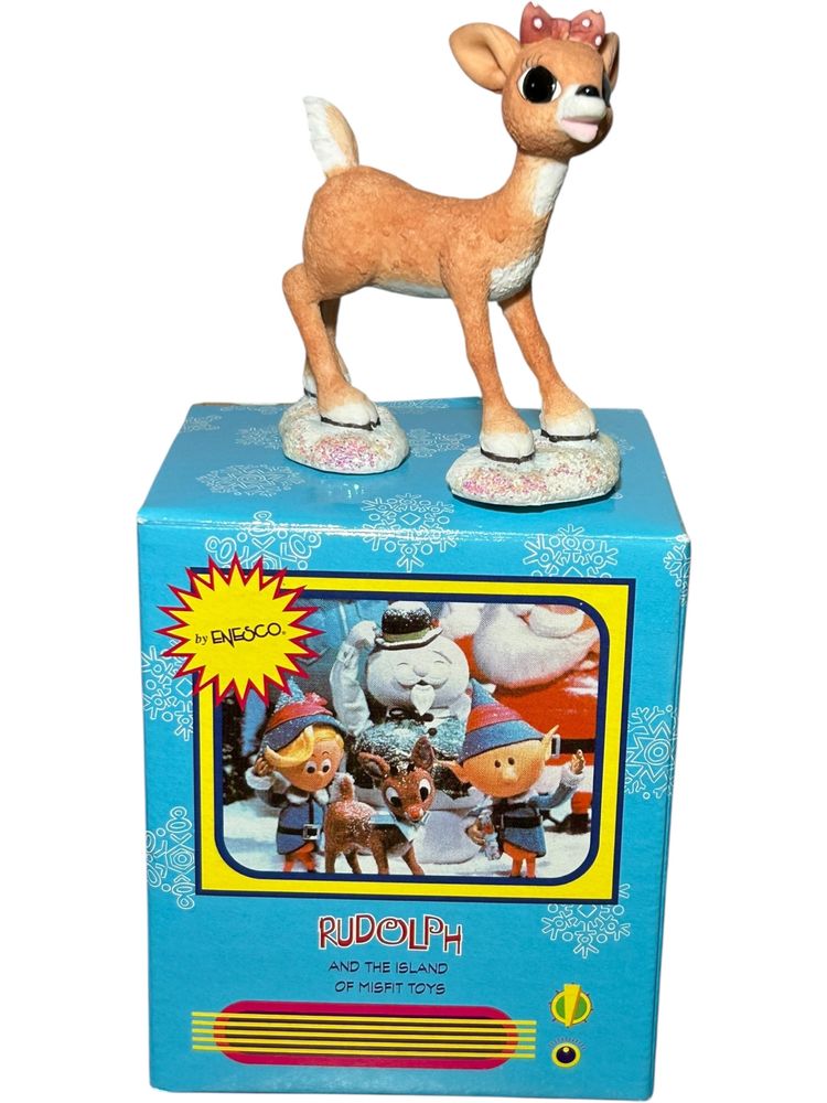 Enesco Rudolph & the Island Misfit Toys Mini Figurine Clarice 857882 w/Box
