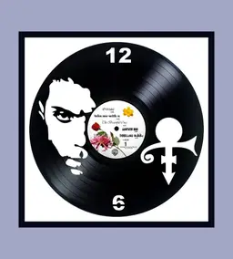 Prince Carved Vinyl Album Framed